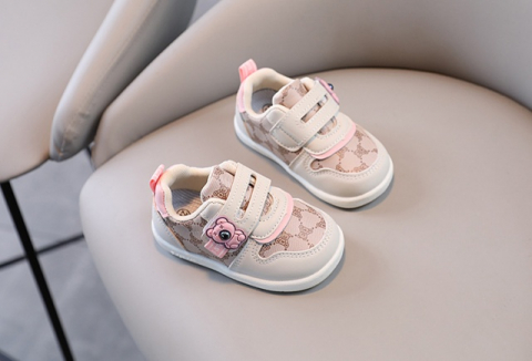 Adidasi CREM pentru fetite - Pink Teddy [3]