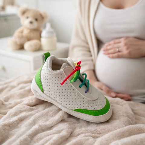 Adidasi Funny alb-verde sireturi colorate [2]