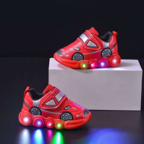 Adidasi - Adidasi rosii cu luminite - Car