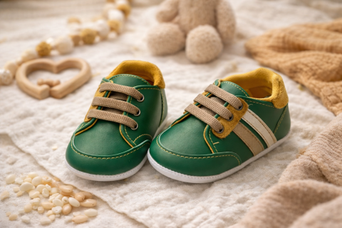 Adidasi verzi bebe cu sireturi - Pattini [1]