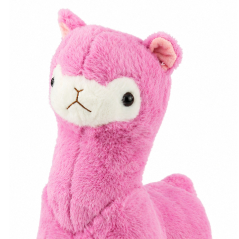 Alpaca Lama din Plus Roz Moale si Pufoasa 28 cm, 3 ani+ [2]