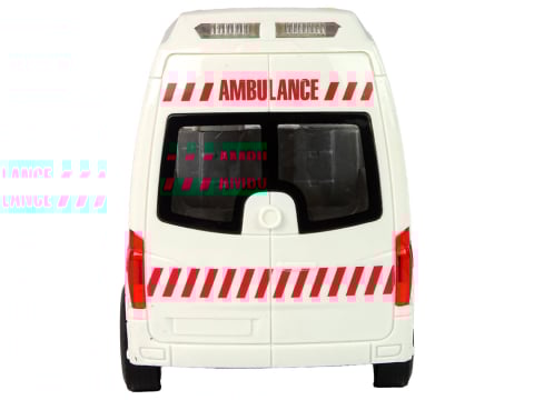 Ambulanta cu Lumini, Sunete si Mecanism Friction, Usi care se Deschid [3]