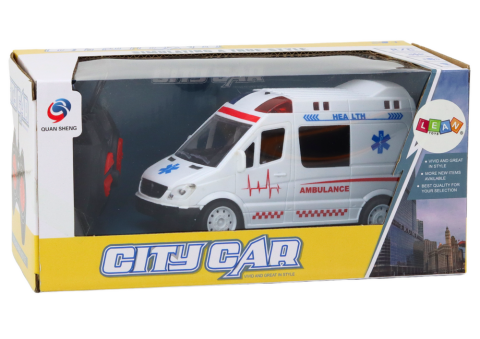 Ambulanta cu telecomanda Lumini si Sunete Alb [4]