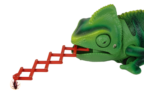 Animale R/C Cameleon cu telecomanda lumini verzi 28 cm, 6 ani+ [4]