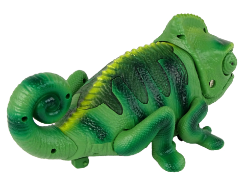 Animale R/C Cameleon cu telecomanda lumini verzi 28 cm, 6 ani+ [5]