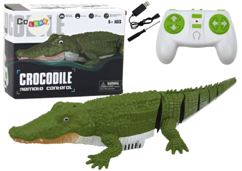 Jucarii cu telecomanda (RC) - Animale R/C Crocodil care inoata in apa cu telecomanda, 6 ani+
