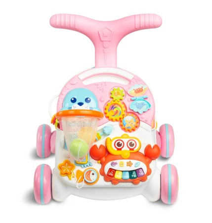 Transport Bebe - Spark - Antemergator si centru cu activitati interactive, ROZ