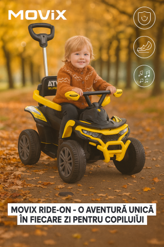 Ride-on - ATV Ride-On Movix pentru Copii – Galben