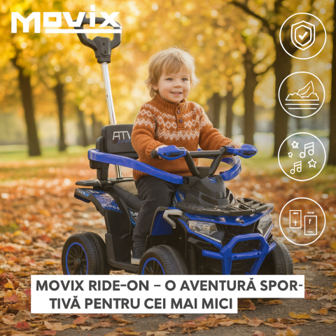 Ride-on - ATV Ride-On Movix pentru Copii – Protecție 360°, Efecte Muzicale și Luminoase