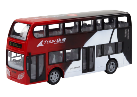 Autobuz cu telecomanda Double Decker, lumini, 29 cm, 3 ani+ [1]