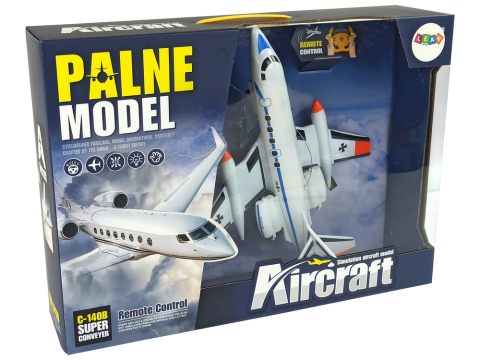 Avion cu telecomanda de pasageri cu lumini 40 Mhz, 3 ani+ [4]