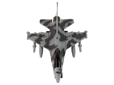 Avion cu telecomanda Military Jet Fighter gri cu lumini, 3 ani+ [3]