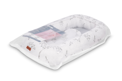 Baby Nest Muslin Branch Green 80x45 cm + Perna [6]