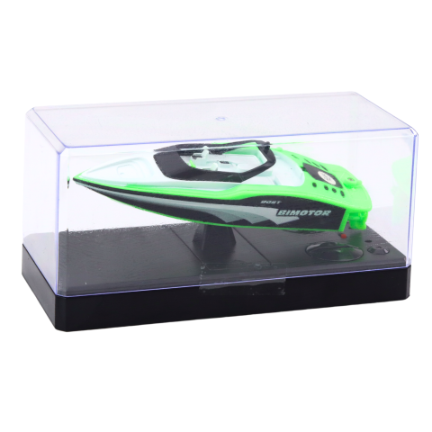 Barca cu telecomanda Motorboat White-Green 15 cm, 8 ani+ [1]