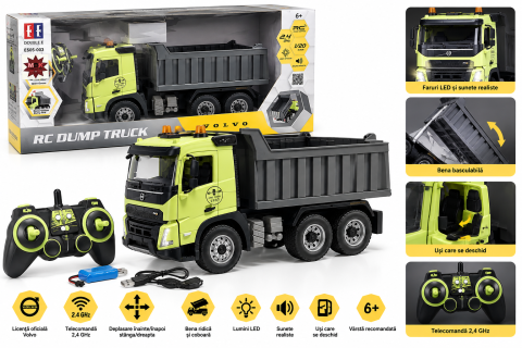Basculanta cu telecomanda Volvo scara 1:20 licentiata 6 ani+ [4]