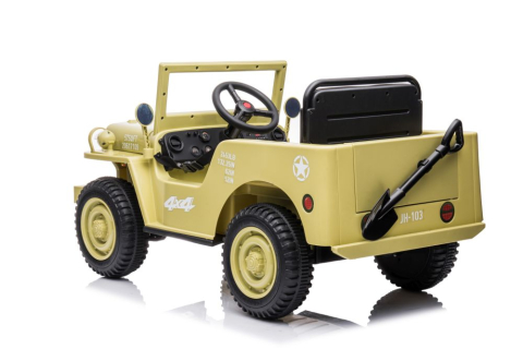 Mașinuță Electrică 4x4 JH-103 Khaki, Scaun Piele Ecologică [5]