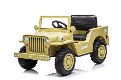 Mașinuță Electrică 4x4 JH-103 Khaki, Scaun Piele Ecologică [3]