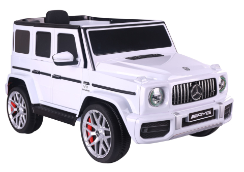 Masinute electrice - Mașinuță Electrică Mercedes G63 S306-1, Baterie 12V, Alb