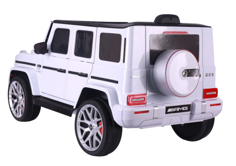 Mașinuță Electrică Mercedes G63 S306-1, Baterie 12V, Alb [5]