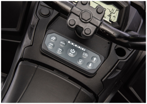 ATV Electric 6 Roți cu Remorcă JC606 24V 4x4, Albastru [7]