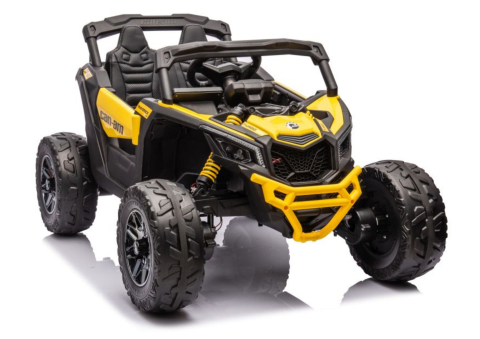 Vehicule electrice copii - Buggy Can-am DK-CA003 Galben - Mașinuță Electrică 4x200W, Baterie 24V
