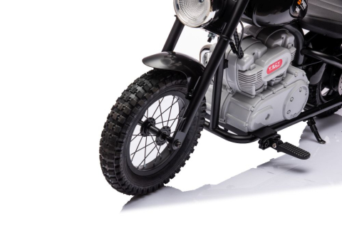 Motocicletă electrică A9902 Neagră, 36V, motor 350W, roți pneumatice [10]