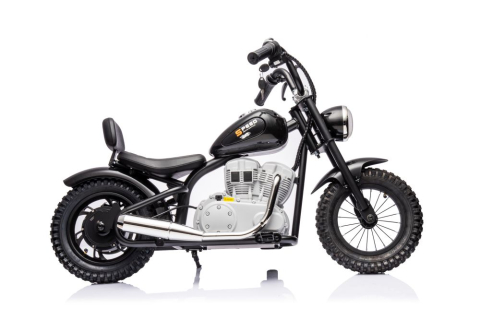 Motocicletă electrică A9902 Neagră, 36V, motor 350W, roți pneumatice [8]