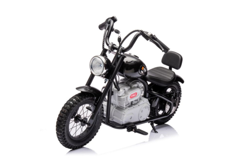 Motocicletă electrică A9902 Neagră, 36V, motor 350W, roți pneumatice [6]