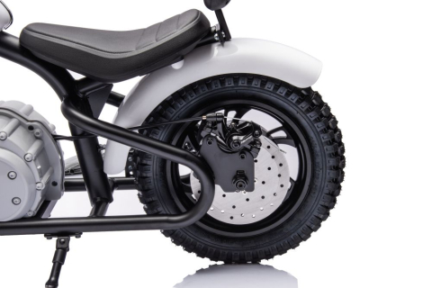 Motocicletă electrică A9902 Albă, 36V, motor 350W, roți pneumatice [5]