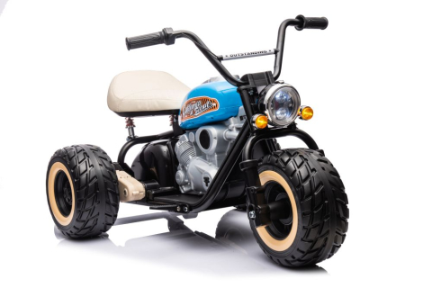 Vehicule electrice copii - Triciclu electric LL6688, Albastru, Baterie 24V, Motor 2x800W
