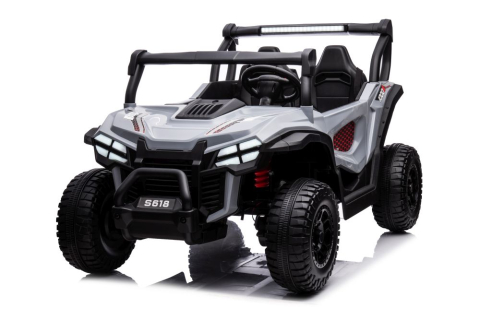 Mașinuță Electrică Off-Road S618 Gri, 4x4, Baterie 24V [5]