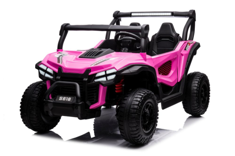 Mașinuță Electrică Off-Road S618 Roz, 4x4, Baterie 24V [4]