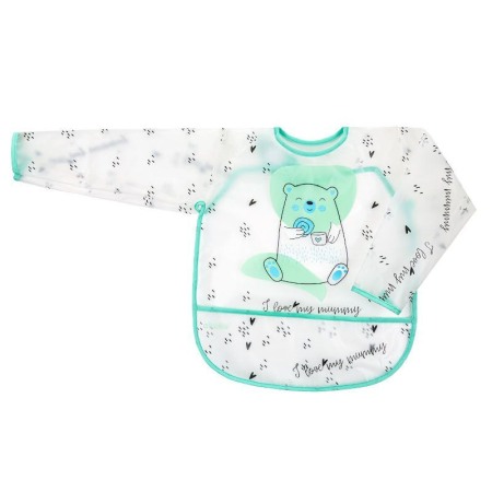 Bebe la masa - Baveta Akuku - Mânecă Lungă - Protecție Haine 12 luni+