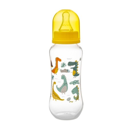 Biberoane, tetine, sterilizatoare si accesorii - Biberon Akuku cu Dragoni - 250 ml, 0 Luni+