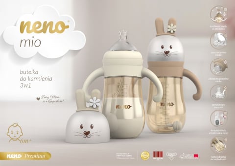 Biberon Neno Mio 3 în 1 pentru bebeluși – maro [5]