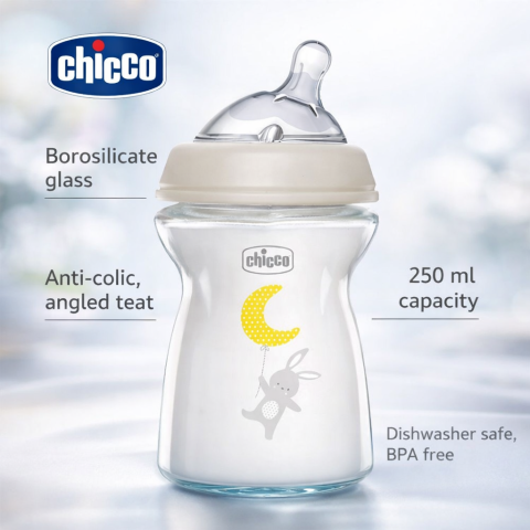 Biberoane - Biberon sticla NaturalFeeling 250 ML 0+ hranire naturala anti-colici