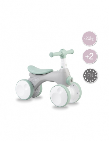 Bicicleta cu lumini, sunet si difuzor de balonase, Momi Tobis - Gri - BEBELUL [4]