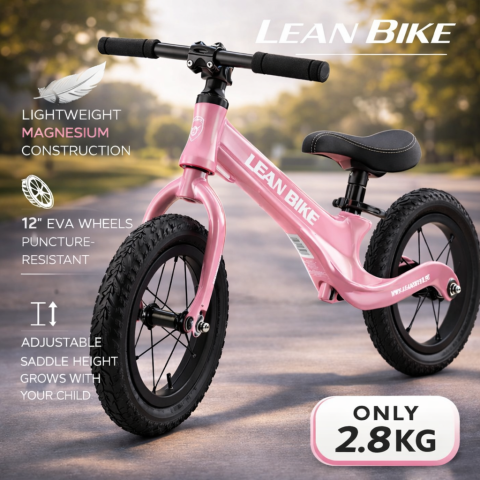 Biciclete - Bicicleta fara pedale MAGNEZIO cadru usor din magneziu roz