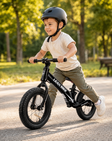 Bicicleta fara pedale MAGNEZIO RS cadru usor din magneziu negru 3-6 ani [7]