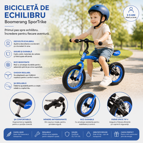 Biciclete - Bicicleta SporTrike fara pedale pentru copii - SporTrike