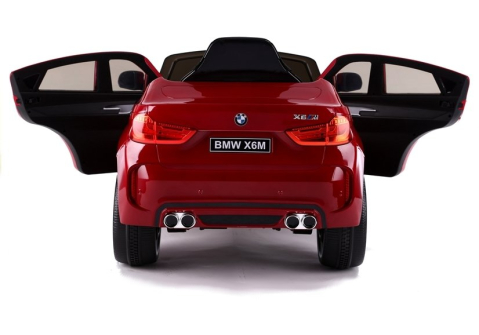 Mașină electrică BMW X6M, Roșu Lacuit, 2x45W, Baterie 12V [6]