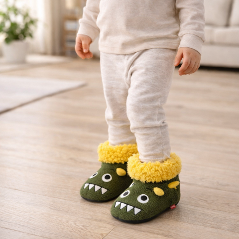 Imbracaminte, incaltaminte - Botosi copii SOXO cu blanita si talpa antiderapanta – 20 cm 29-30 EUR