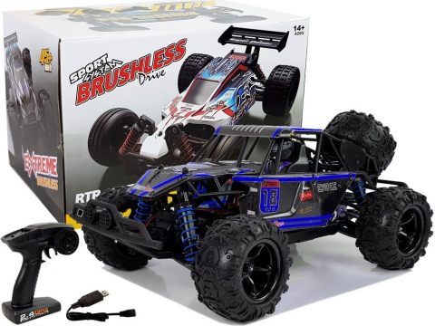 Jucarii cu telecomanda (RC) - masinuta-rc-off-road-enoze-9303e-1-18-45kmh-telecomanda-albastra-Bebelul