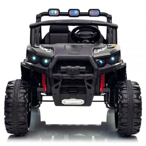 Masinute electrice - Buggy electric copii, cu telecomanda BBH-056 – 2 locuri, 12V, roti EVA - NEGRU