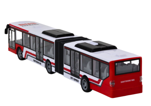 Bus cu telecomanda City Bus Rosu si Alb, 3 ani+ [2]