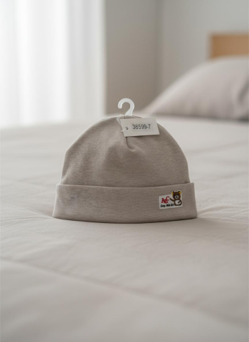 Caciula crem pentru copii cu aplicatie ursulet ABC – Confort si stil [1]