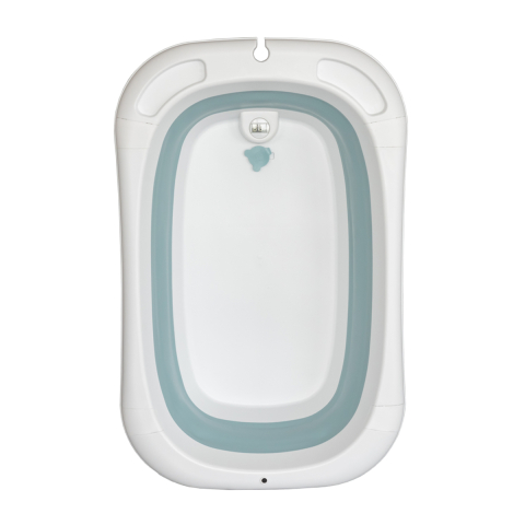 Cadita Pliabila pentru Bebelusi cu Perna si Termometru Digital – Albastru [3]