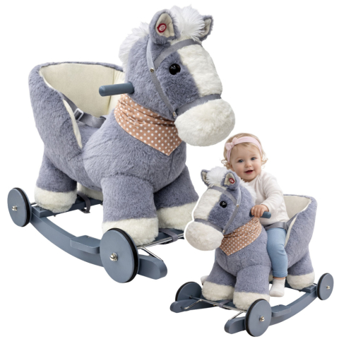 Caluti balansoar - Calut balansoar ride-on 2 in 1 magarus gri