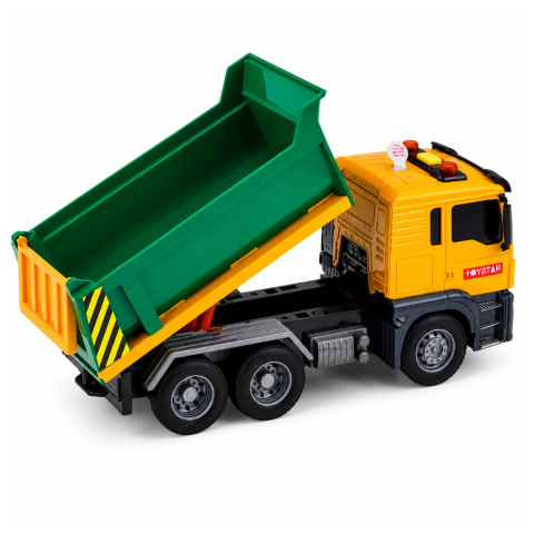 Camion Basculanta LEAN Toys cu Lumini Sunete si Bena Mobila 1:14 Galben 3 ani+ [3]