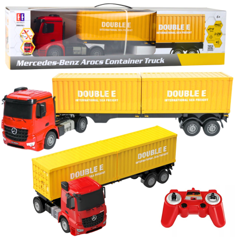 Jucarii cu telecomanda (RC) - Camion cu telecomanda Mercedes-Benz Arocs Container 1:26, 6 ani+